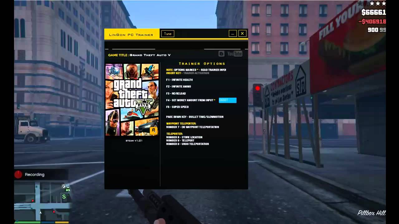 Grand Theft Auto V - Trainer Preview - LinGon