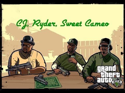 GTA V: CJ, Ryder and Sweet from SA Cameos!